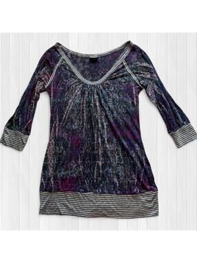 Daytrip Y2K Paisley Long Sleeve Fitted Blouse fairycore whimsy